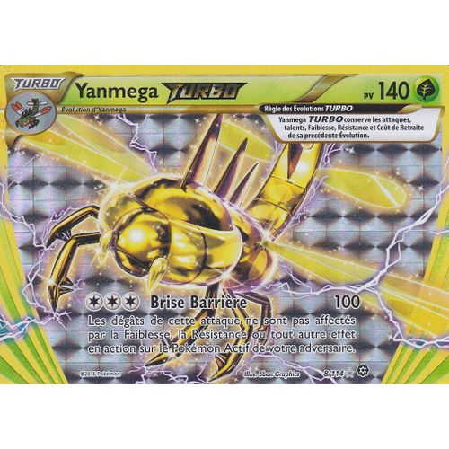 Carte Pokemon - Yanmega Turbo - 8/114 - Offensive Vapeur