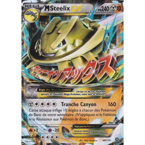 Carte Pokemon - Msteelix - 68/114 - 240pv - Carte Mega - Offensive Vapeur