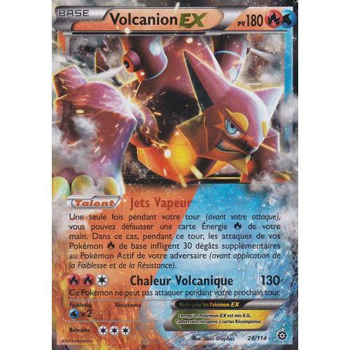 Carte Pokemon - Volcanion Ex - 26/114 - 180 Pv - Offensive Vapeur