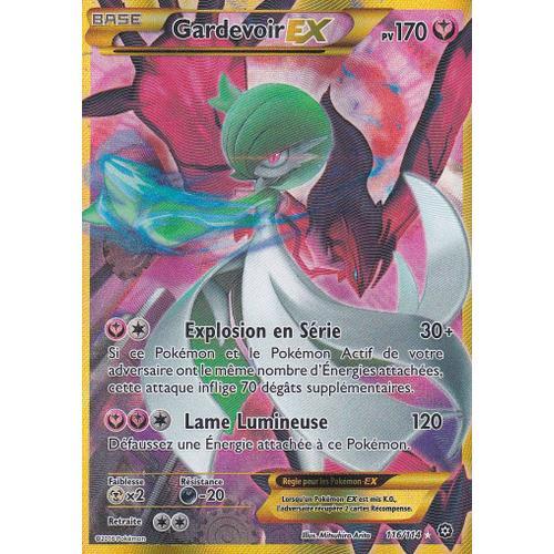 Carte Pokemon - Gardevoir Ex - 116/114 - Secrète En Full Art - 170pv - Offensive Vapeur