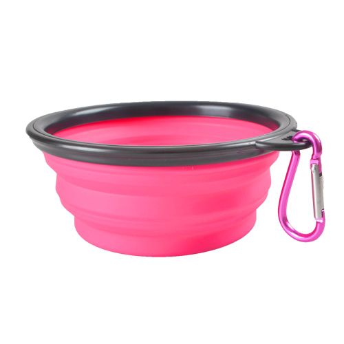 Gamelle Pliable En Silicone Pratique Pour Voyage Extérieur Écuelle À Chat Bol D'alimentation Pour Chien Chat Chiot Plat De Nourriture