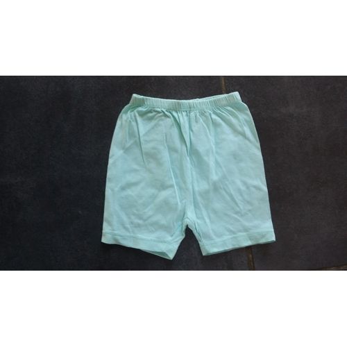 Short Coton 12 Mois Vert D'eau