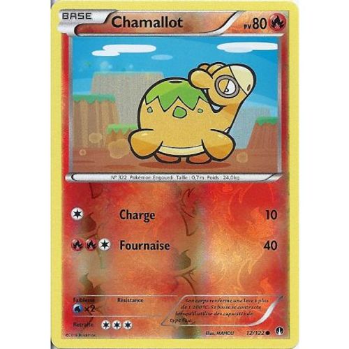 Carte Pokemon - Chamallot - Pv 80 - 12/122 - Holo Reverse - Vf