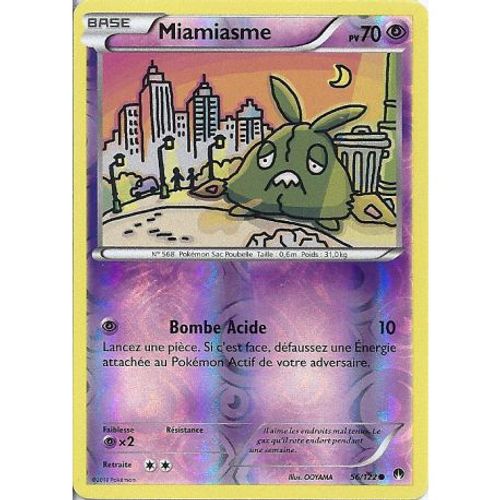 Carte Pokemon - Miamiasme - Pv 70 - 56/122 - Holo Reverse - Vf
