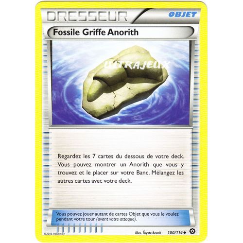 Pokémon - 100/114 - Fossile Griffe Anorith - Xy - Offensive Vapeur - Peu Commune