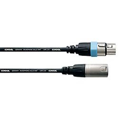 Cordial Intro CCM FM - Câble pour microphone - 0.22 mm² - XLR femelle pour XLR mâle - 1 m - blindé - noir