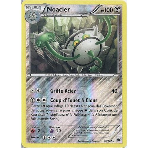 Carte Pokemon - Noacier - Pv 100 - 80/122 - Holo Reverse - Vf