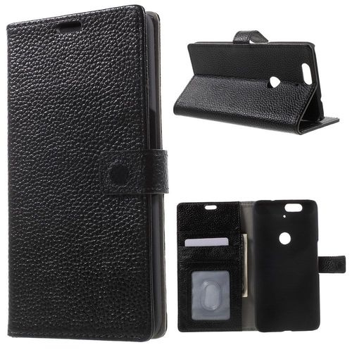 Etui En Cuir Véritable Genuine Full Pour Huawei Nexus 6p - Noir