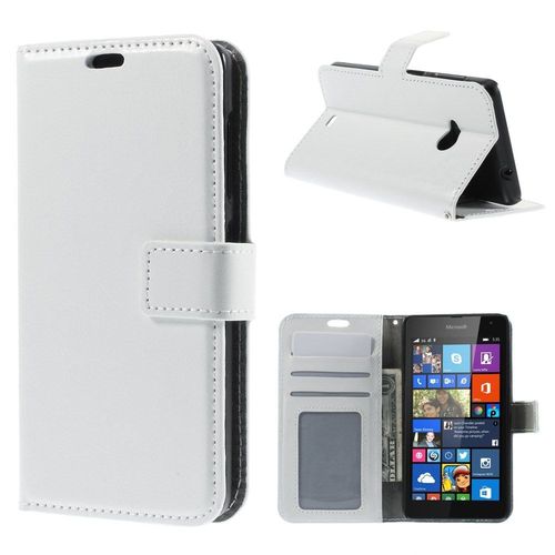 Etui En Pu Crazy Horse Pour Microsoft Lumia 535 / 535 Dual Im - Blanc