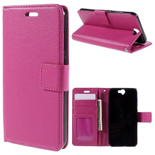 Etui En Pu Pour Htc One A9 Lychee Photo Slot - Rose