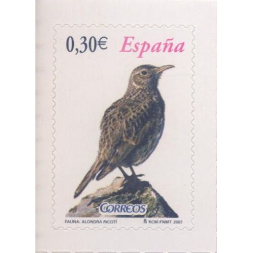 Timbre Espagne 0,30e Fauna Alondra Ricoti Neuf