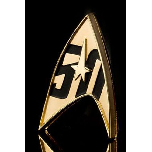 Star Trek Réplique 1/1 Starfleet Badge Magnétique 50th Anniversary