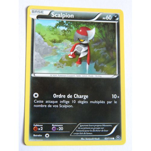 Carte Pokémon Scalpion 63/114