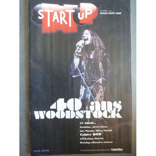 Start Up, Woodstock - Joplin Cover, Jarvis Cocker, Placebo, Kasabian, Nosfell... 