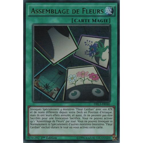 Carte Yu-Gi-Oh - Assemblage De Fleurs - Drl3-Fr040 Ultra Rare 1ère Edition