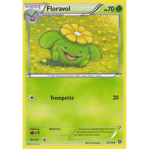 Carte Pokemon - Floravol - 4/114 - Offensive Vapeur -