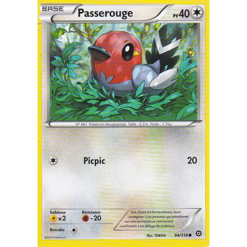 Carte Pokemon - Passerouge - 94/114 - Offensive Vapeur -