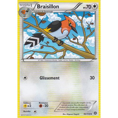 Carte Pokemon - Braisillon - 95/114- Offensive Vapeur -