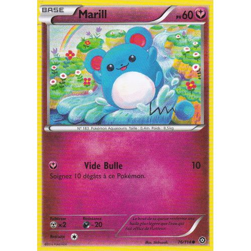 Carte Pokemon - Marill - 76/114 - Offensive Vapeur -