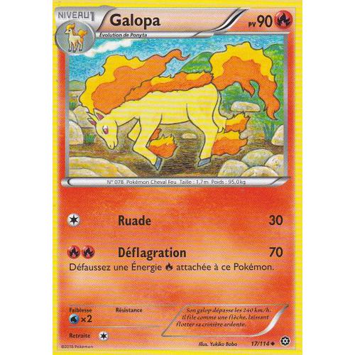 Carte Pokemon - Galopa - 17/114 - Offensive Vapeur -
