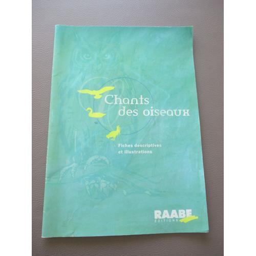 Chants Des Oiseaux (Livre + Cd) 25 Chants Pour Découvrir Les Oiseaux De Nos Régions