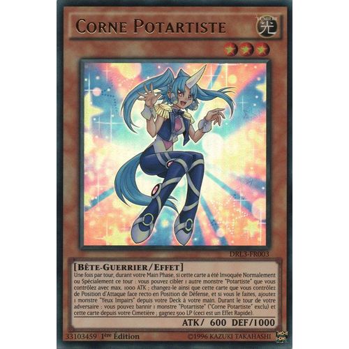 Carte Yu-Gi-Oh - Corne Potartiste - Drl3-Fr003 Ultra Rare 1ère Edition
