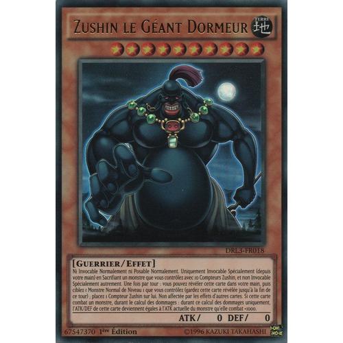 Carte Yu-Gi-Oh - Zushin Le Géant Dormeur - Drl3-Fr018 Ultra Rare 1ère Edition