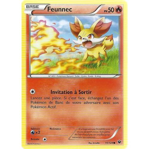 Carte Pokemon - Feunnec - Pv 50 - 11/124 - Commune - Vf