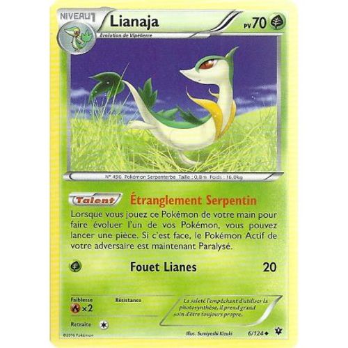 Carte Pokemon - Lianaja - Pv 70 - 6/124 - Peu Commune - Vf