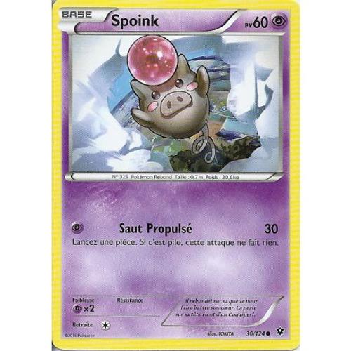 Carte Pokemon - Spoink - Pv 60 - 30/124 - Commune - Vf