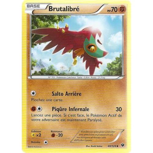 Carte Pokemon - Brutalibré - Pv 70 - 48/124 - Peu Commune - Vf