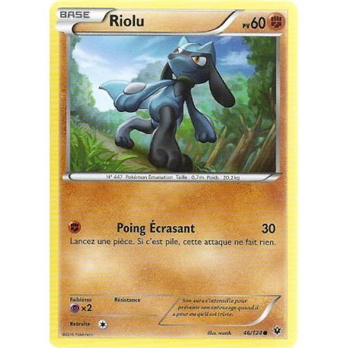 Carte Pokemon - Riolu - Pv 60 - 46/124 - Commune - Vf