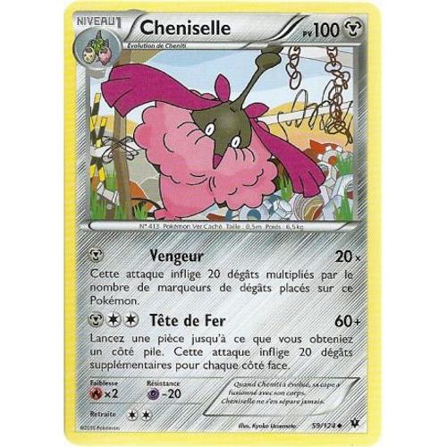 Carte Pokemon - Cheniselle - Pv 100 - 59/124 - Peu Commune - Vf