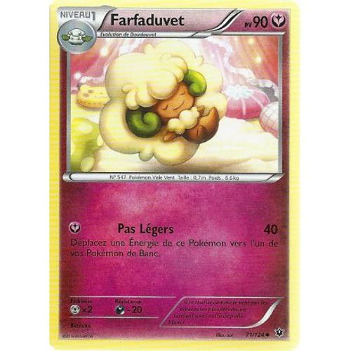 Carte Pokemon - Farfaduvet - Pv 90 - 71/124 - Peu Commune - Vf