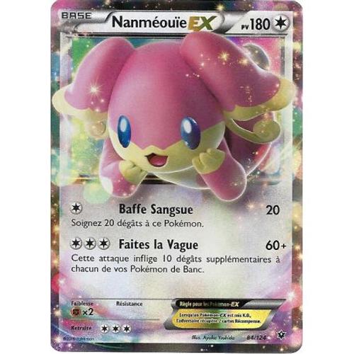 Carte Pokemon - Nanméouïe - Pv 180 - 84/124 - Ex Rare - Vf