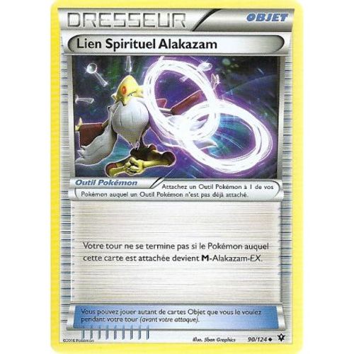 Carte Pokemon - Lien Spirituel Alakazam - Dresseur  - 90/124 - Peu Commune - Vf