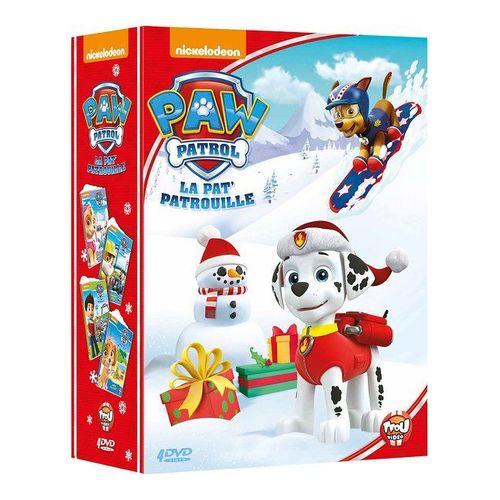 Paw Patrol, La Pat' Patrouille - Le Coffret 4 Dvd : Une Nouvelle Amie + Bienvenue Ruben ! + Tous À L'eau ! + Une Équipe De Champions - Pack