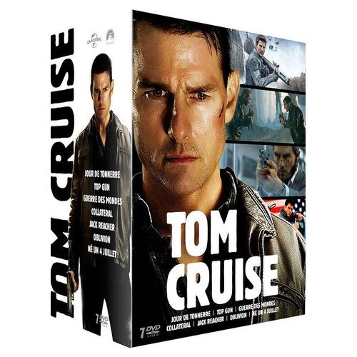 Coffret Tom Cruise : Jours De Tonnerre + Top Gun + La Guerre Des Mondes + Collateral + Jack Reacher + Oblivion + Né Un 4 Juillet - Pack