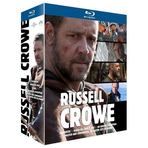 Coffret Russell Crowe : Robin Des Bois + Gladiator + Master & Commander + Noé + Un Homme D'exception - Pack - Blu-Ray