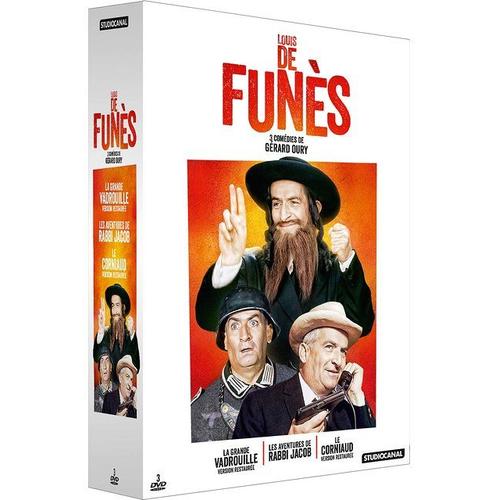 Louis De Funès, 3 Comédies De Gérard Oury : La Grande Vadrouille + Les Aventures De Rabbi Jacob + Le Corniaud - Pack