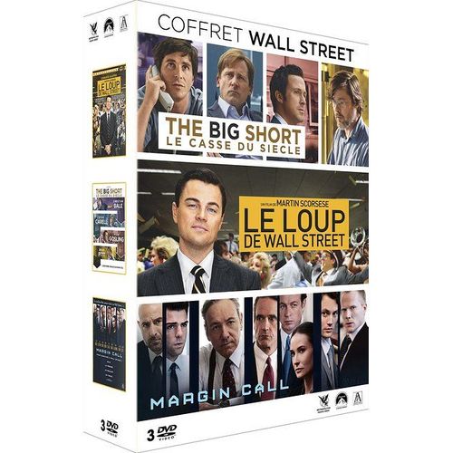 Coffret Wall Street : The Big Short + Margin Call + Le Loup De Wall Street - Pack