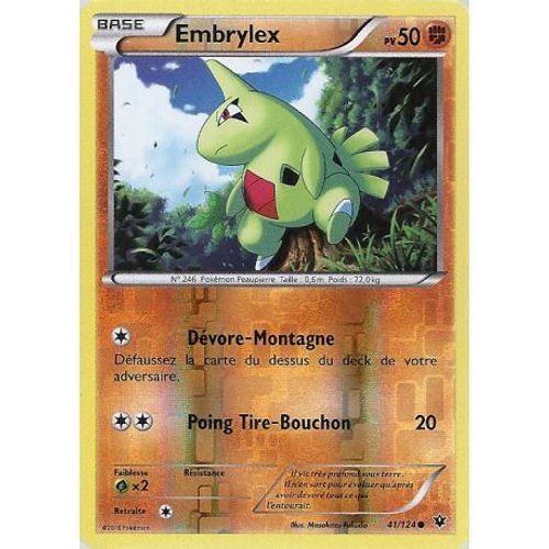 Carte Pokemon - Embrylex - Pv 50 - 41/124 - Holo Reverse - Vf