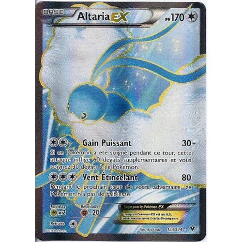 Carte Pokemon - Altaria - Pv 170 - 123/124 - Ex - Ultra Rare - Full Art - Vf