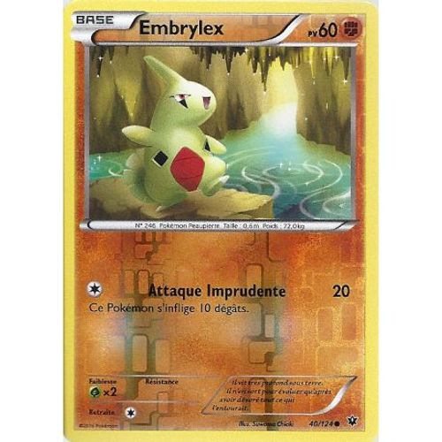 Carte Pokemon - Embrylex - Pv 60 - 40/124 - Holo Reverse - Vf