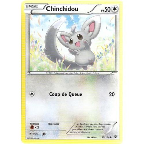 Carte Pokemon - Chinchidou - Pv 50 - 87/124 - Commune - Vf