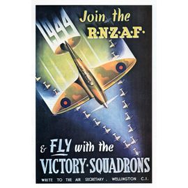 Militaria Ww2 - Photo Affiche Néo-Zélandaise "Join The Rnzaf"