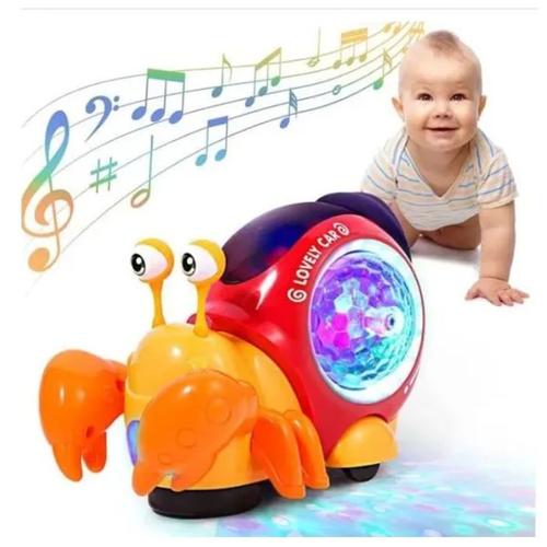 Jouet Musical De Bébé, Jouet De Crabe Rampant Avec Musique/Lumières Led, Détection Automatique, Jouet Pour Bébé Plus De 12 Mois