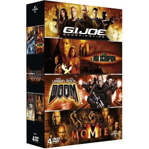 The Rock : G.I. Joe Conspiration + Le Roi Scorpion + Doom + Le Retour De La Momie - Pack