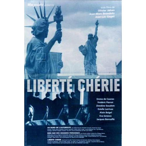 Liberté Chérie - Véritable Affiche De Cinéma Pliée - Format 40x60 Cm - De Jean-Luc Gaget Avec Zinedine Soualem, Pascale Arbillot, Alain Beigel, Emma De Caunes, Daniel Ceccaldi, Frédéric Pierrot - 1997