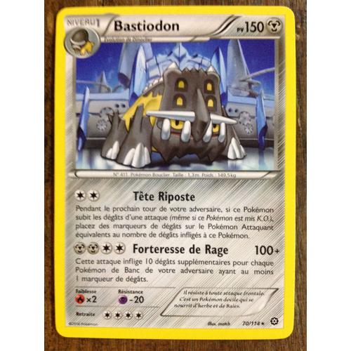 Pokémon - 70/114 - Bastiodon - Xy - Offensive Vapeur - Rare